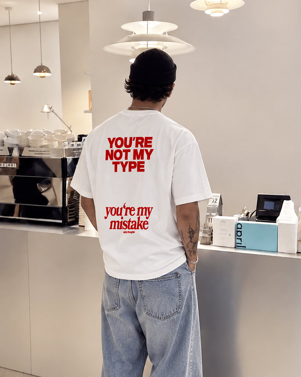 Heavy Oversized Tee - You’re not my type. You’re my mistake