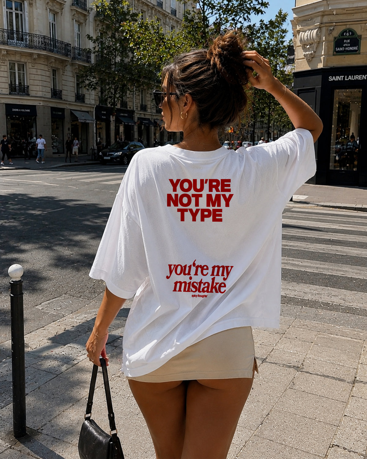 Heavy Oversized Tee - You’re not my type. You’re my mistake