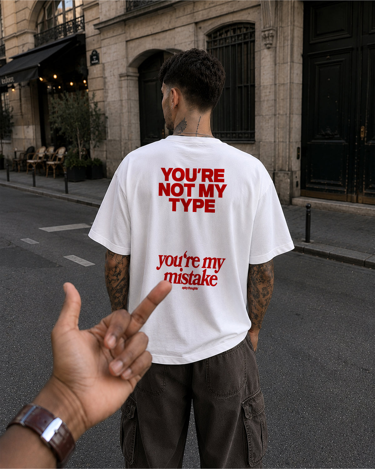 Heavy Oversized Tee - You’re not my type. You’re my mistake