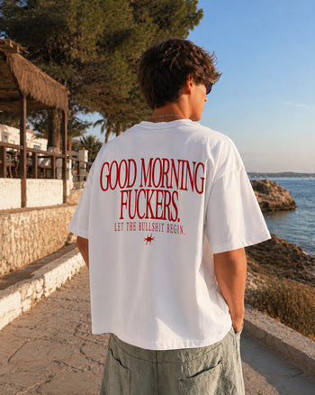 Heavy Oversized Tee - Good Morning Fuckers