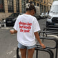 Heavy Oversized Tee - Always Late