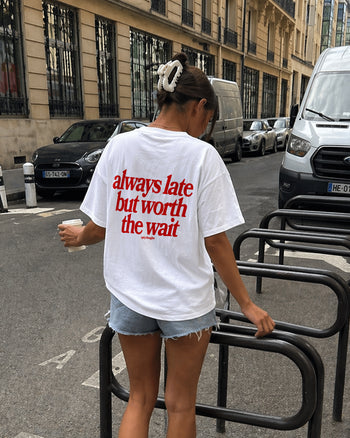 Heavy Oversized Tee - Always Late