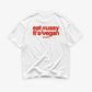 Heavy Oversized Tee - Eat P*ssy It's Vegan