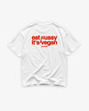Heavy Oversized Tee - Eat P*ssy It's Vegan
