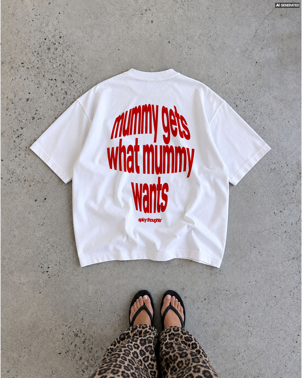Heavy Oversized Tee - Mummy Gets What Mummy Wants