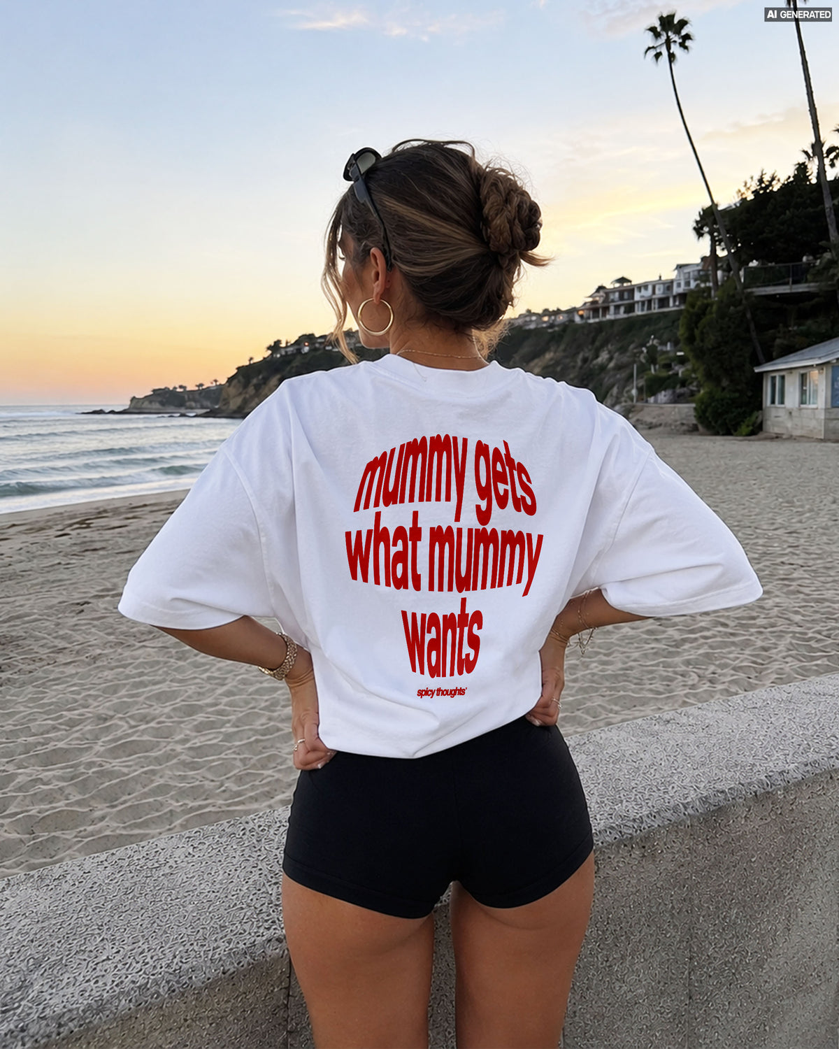Heavy Oversized Tee - Mummy Gets What Mummy Wants