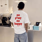 Heavy Oversized Tee - No pussy. No happy