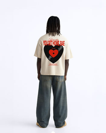 Heavy Oversized Tee - Text Me When You Get Home, Bae