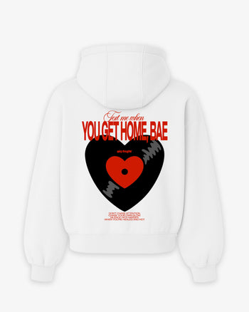 Oversized Hoodie - Text Me When You Get Home, Bae