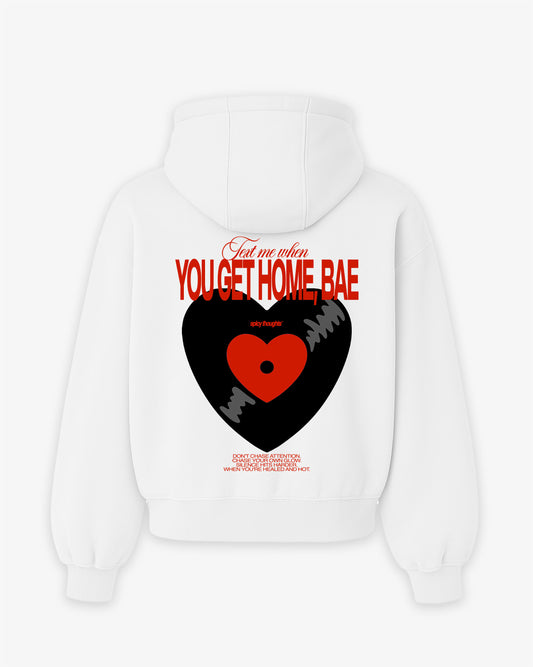 Oversized Hoodie - Text Me When You Get Home, Bae