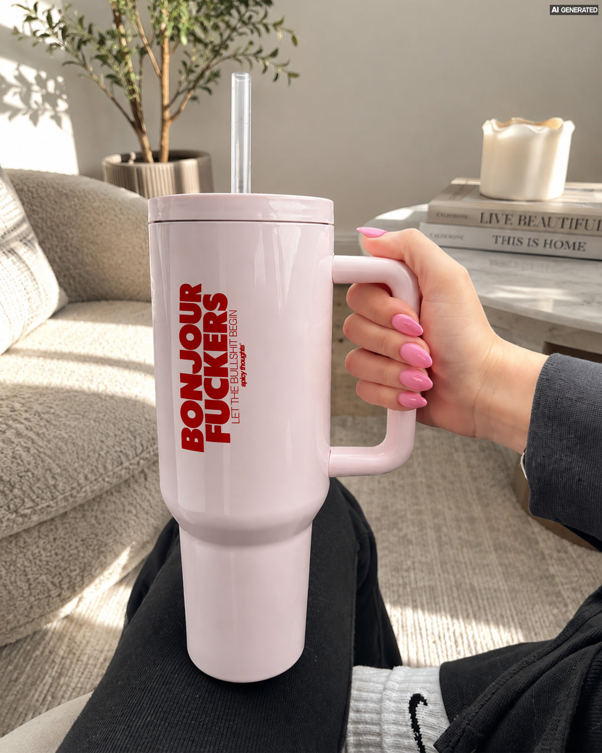 Stainless Steel Tumbler - Bonjour Fuckers