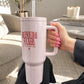 Stainless Steel Tumbler - Buenos Días Fuckers