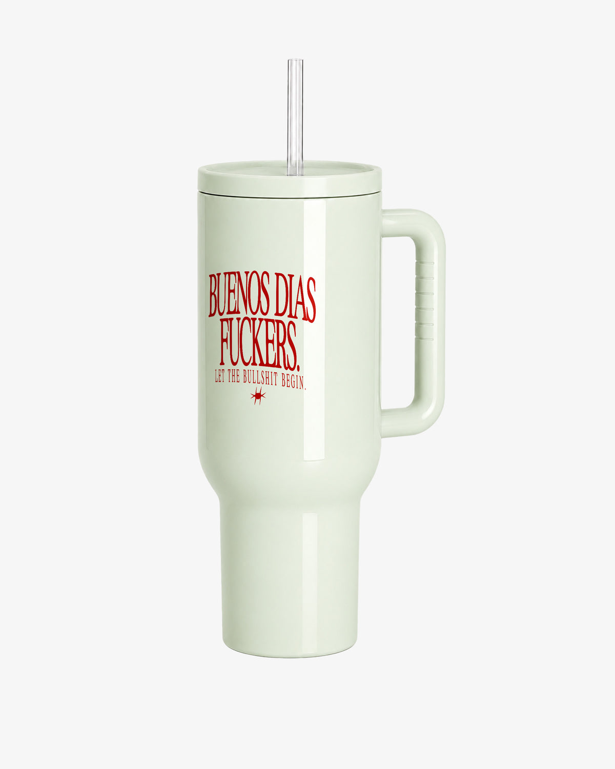 Stainless Steel Tumbler - Buenos Días Fuckers