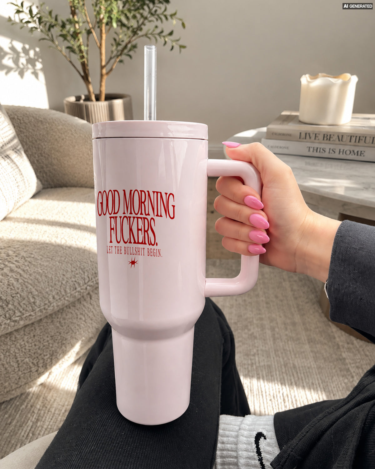 Stainless Steel Tumbler - Good Morning Fuckers