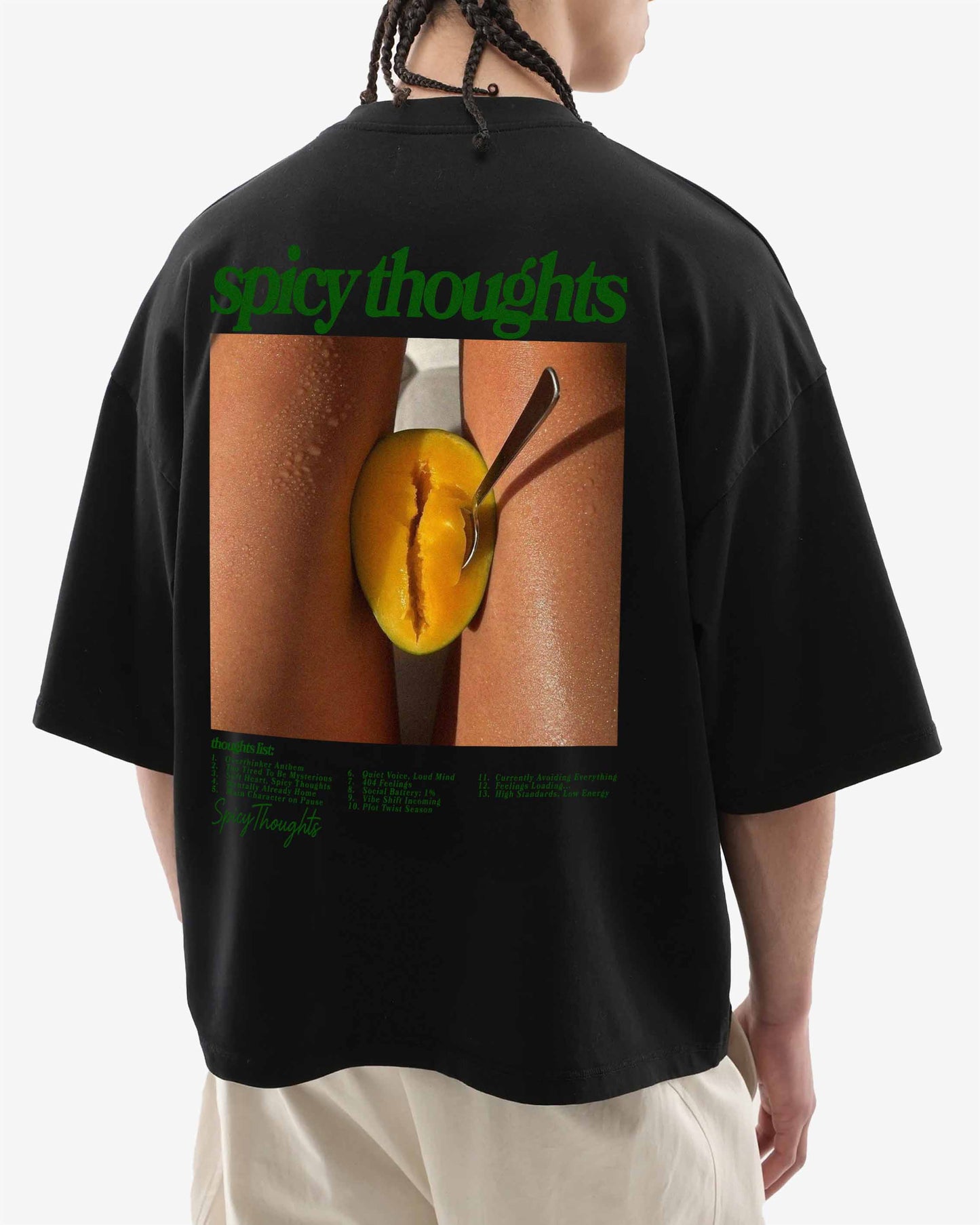 Heavy Oversized Tee White - Thought List