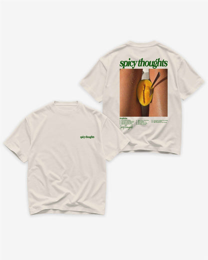 Heavy Oversized Tee White - Thought List