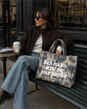 Tote Bag Tie-Dye - Send Me Your Playlist