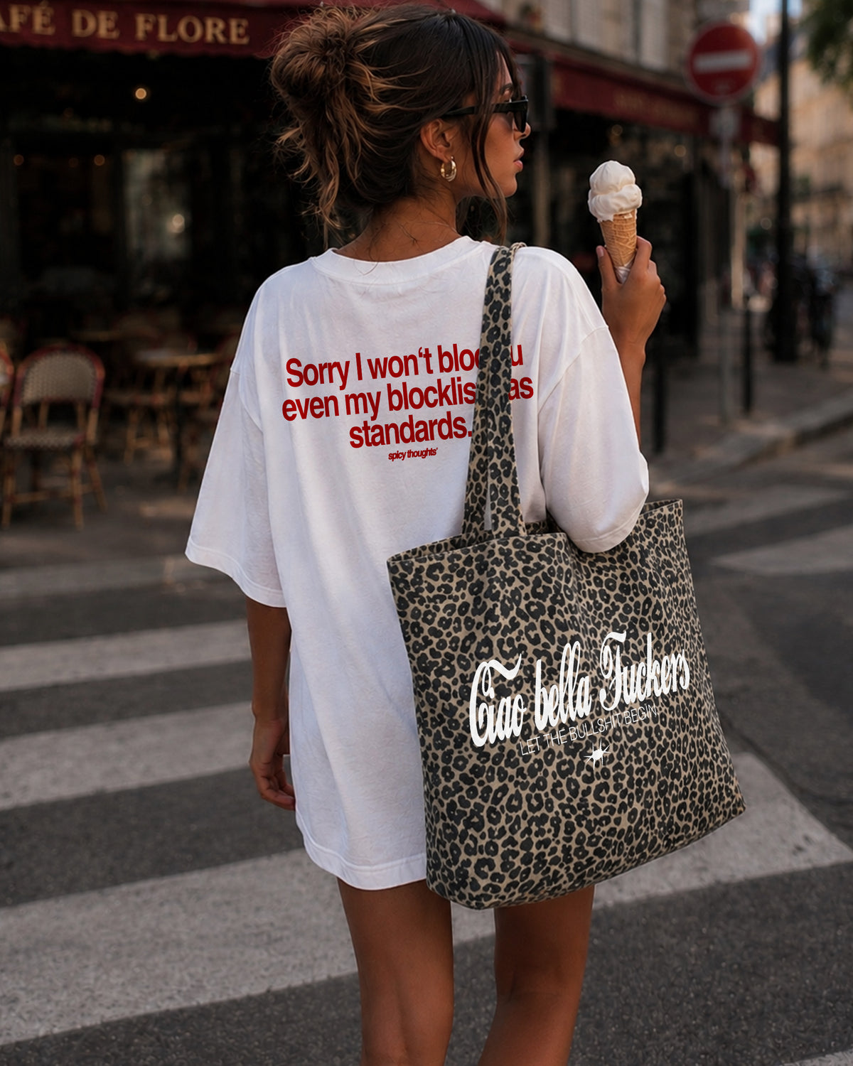 Tote Bag Leopard - Ciao Bella Fuckers