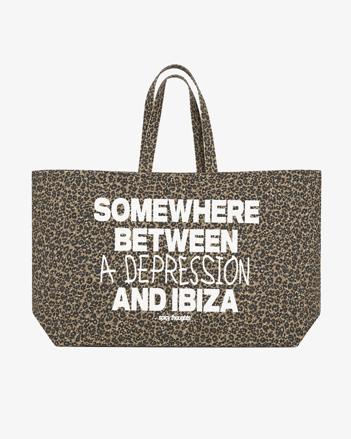 Tote Bag Leopard - Somewhere Between a Depression and Ibiza