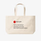 Tote Bag - I am a nice person. Just don’t push the motherfucker button