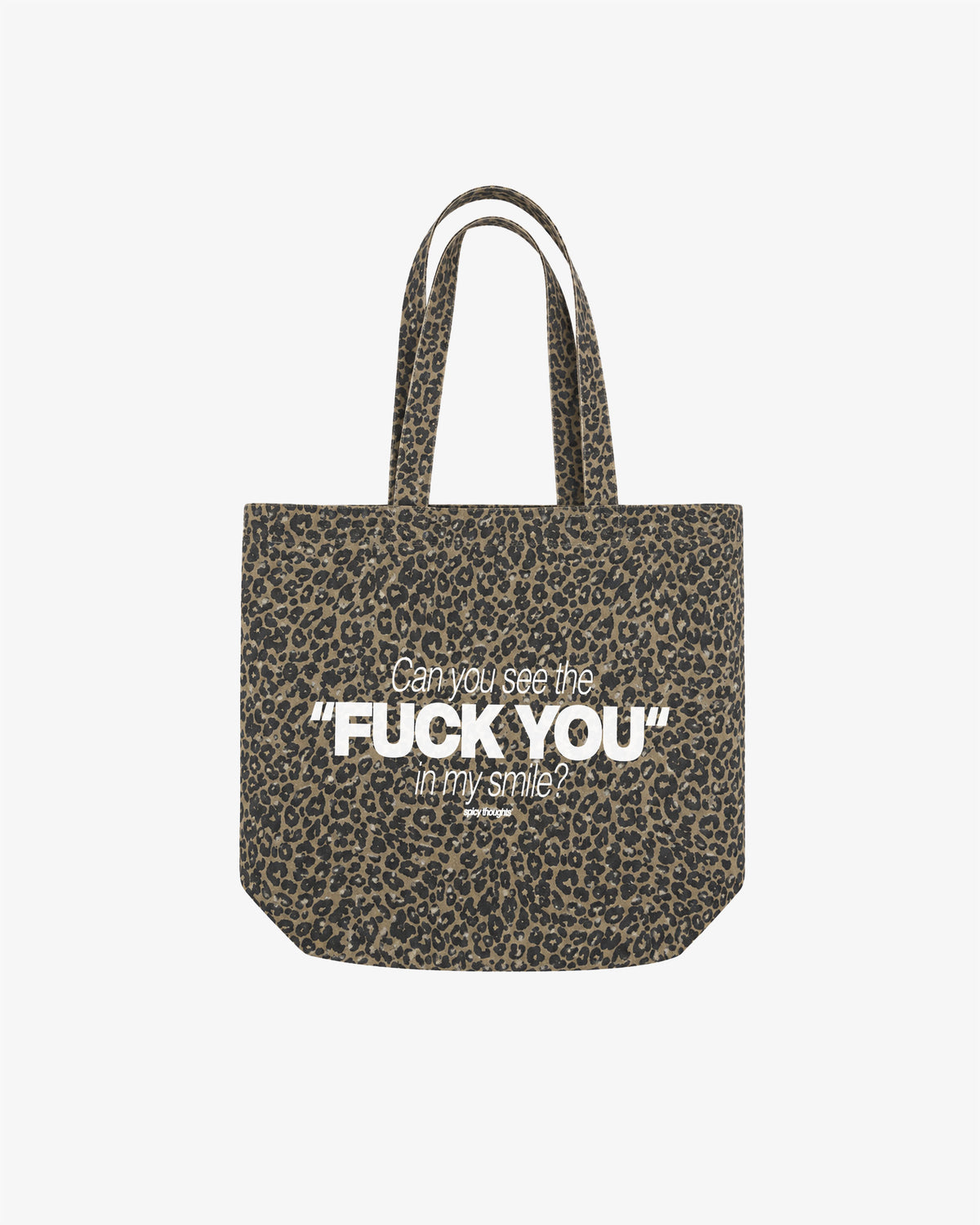 Tote Bag Leopard - Can You See The Fuck You In My Smile