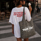 Tote Bag Leopard - Can You See The Fuck You In My Smile