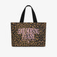Premium Tote Bag Leopard - Good Morning Fuckers PINK