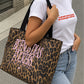 Premium Tote Bag Leopard - Buenos Dias Fuckers PINK