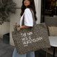 Tote Bag Leopard - Tell Him He’s A Hurensohn
