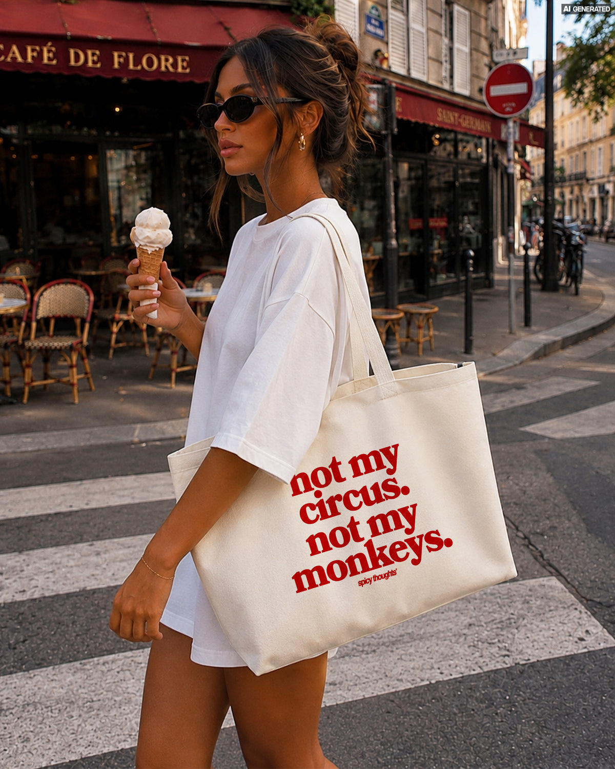 Tote Bag - Not my circus. Not my monkeys.