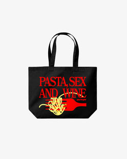Tote Bag - Pasta Sex and Wine