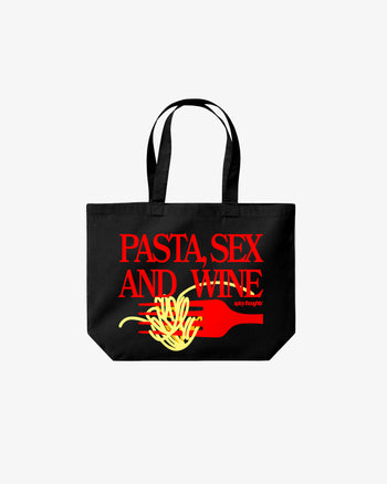 Tote Bag - Pasta Sex and Wine