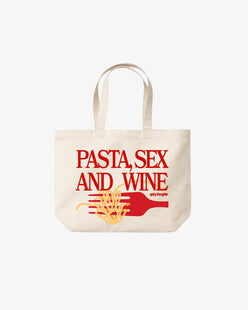 Tote Bag - Pasta Sex and Wine