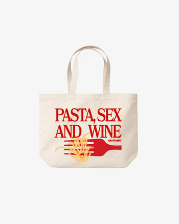 Tote Bag - Pasta Sex and Wine