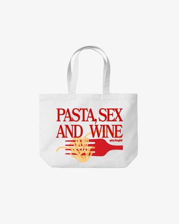 Tote Bag - Pasta Sex and Wine