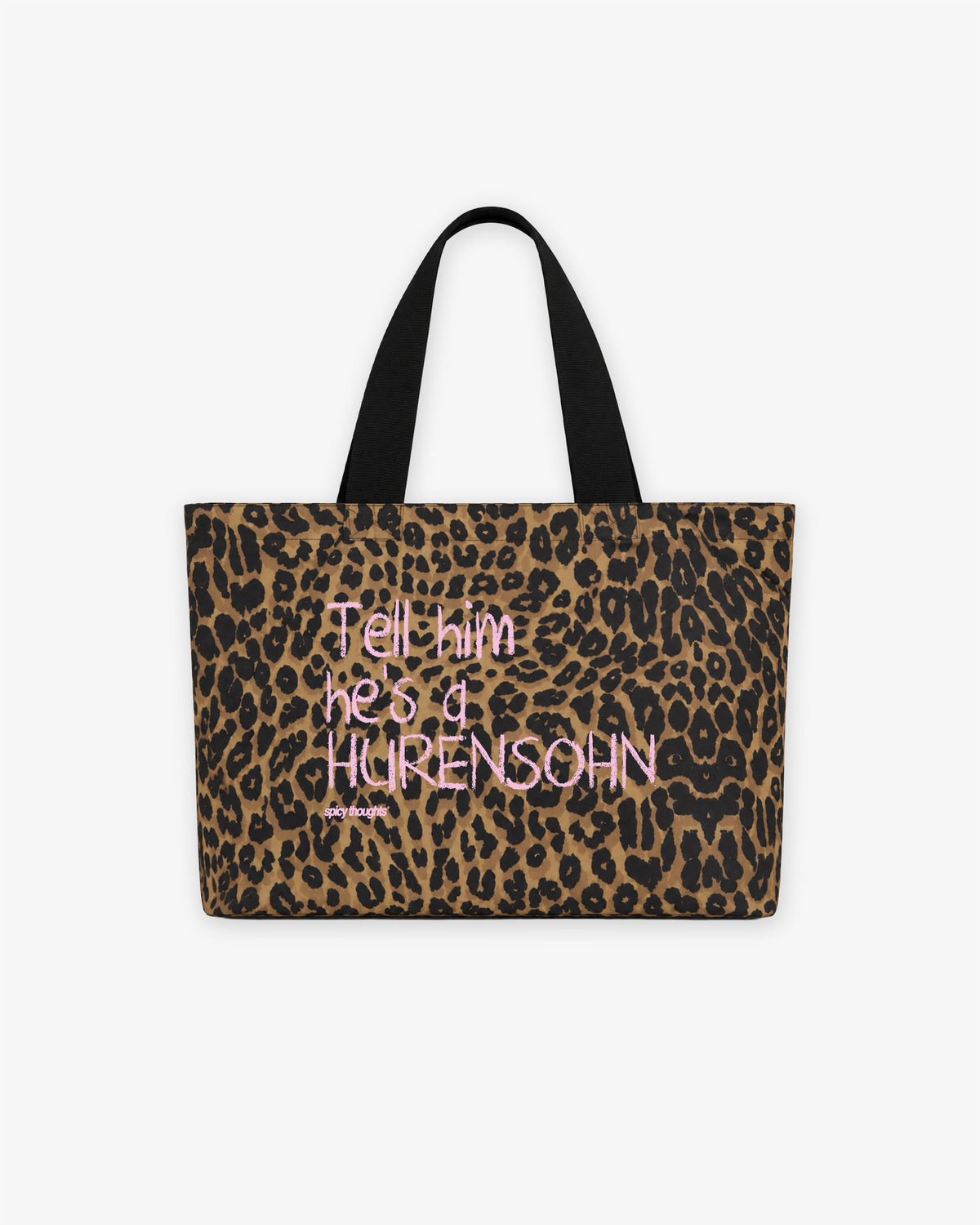 Premium Tote Bag Leopard - Tell Him He’s A Hurensohn