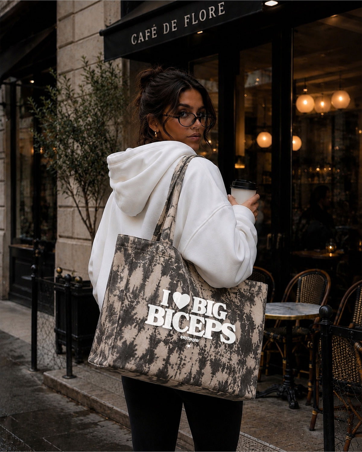 Tote Bag Tie-Dye - I Love Big Biceps