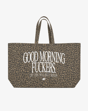 Tote Bag Leopard - Good Morning Fuckers