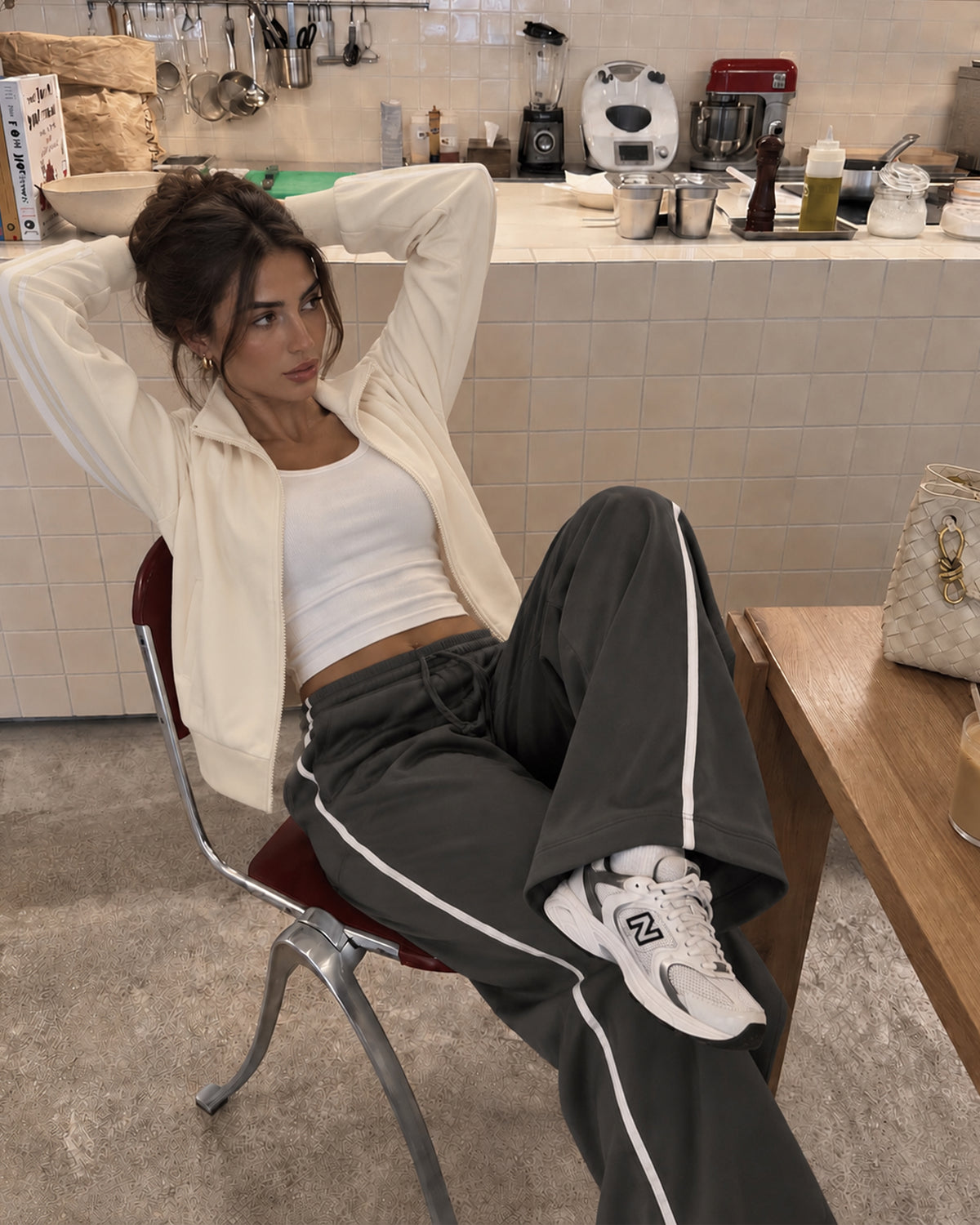 Track Jacket Stripe Girls - Can you see the “Fuck You” in my smile