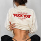 Track Jacket Stripe Girls - Can you see the “Fuck You” in my smile