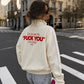 Track Jacket Stripe Girls - Can you see the “Fuck You” in my smile