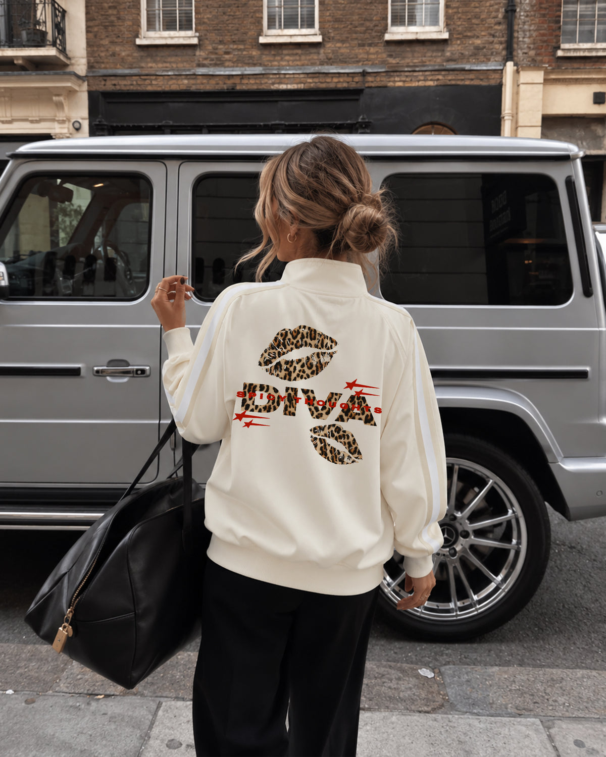Track Jacket Stripe Girls - Diva Leopard Kiss
