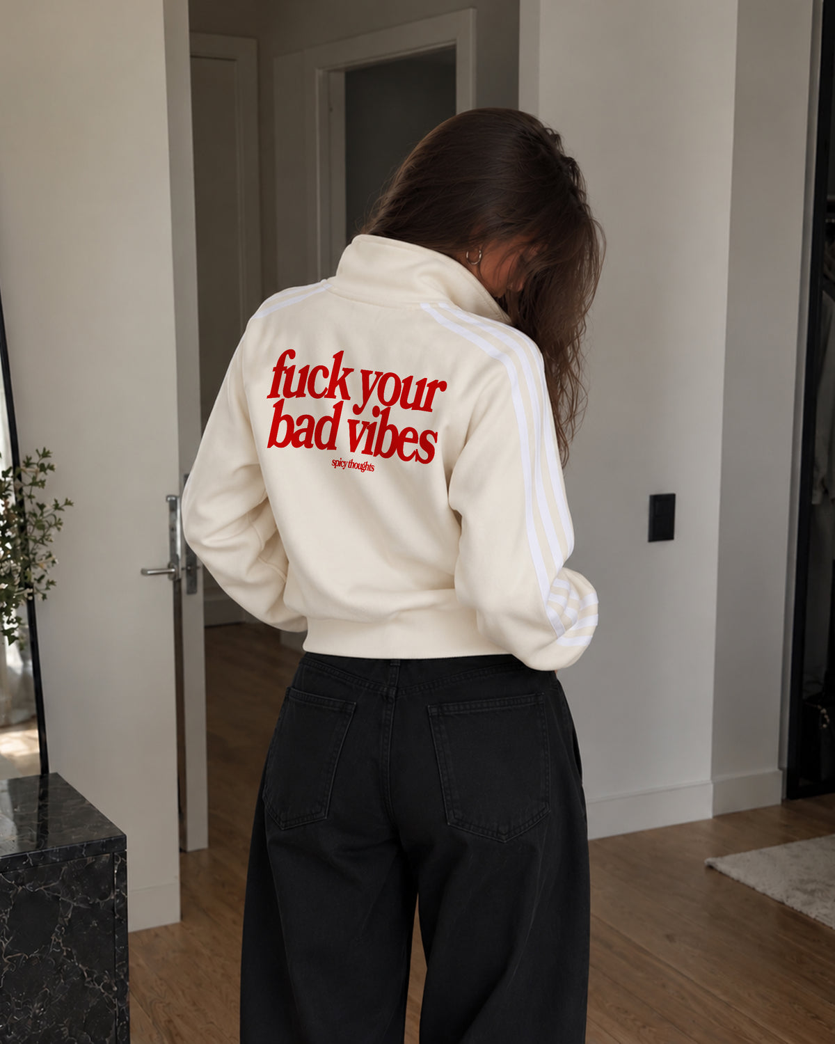 Track Jacket Stripe Girls - Fuck Your Bad Vibes