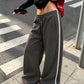 Wide Leg Track Pants Side Stripe