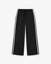 Wide Leg Track Pants Side Stripe