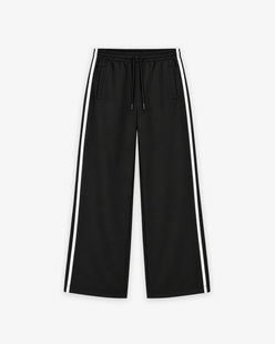 Wide Leg Track Pants Side Stripe