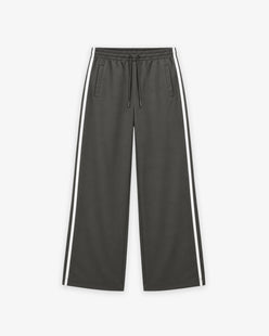 Wide Leg Track Pants Side Stripe