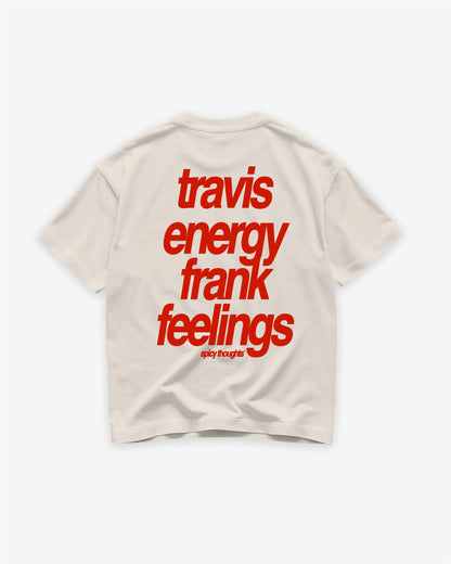 Heavy Oversized Tee - Travis Energy Frank Feelings
