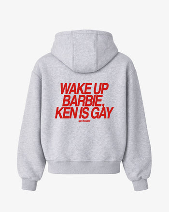 Oversized Hoodie - Wake Up Barbie, Ken Is Gay