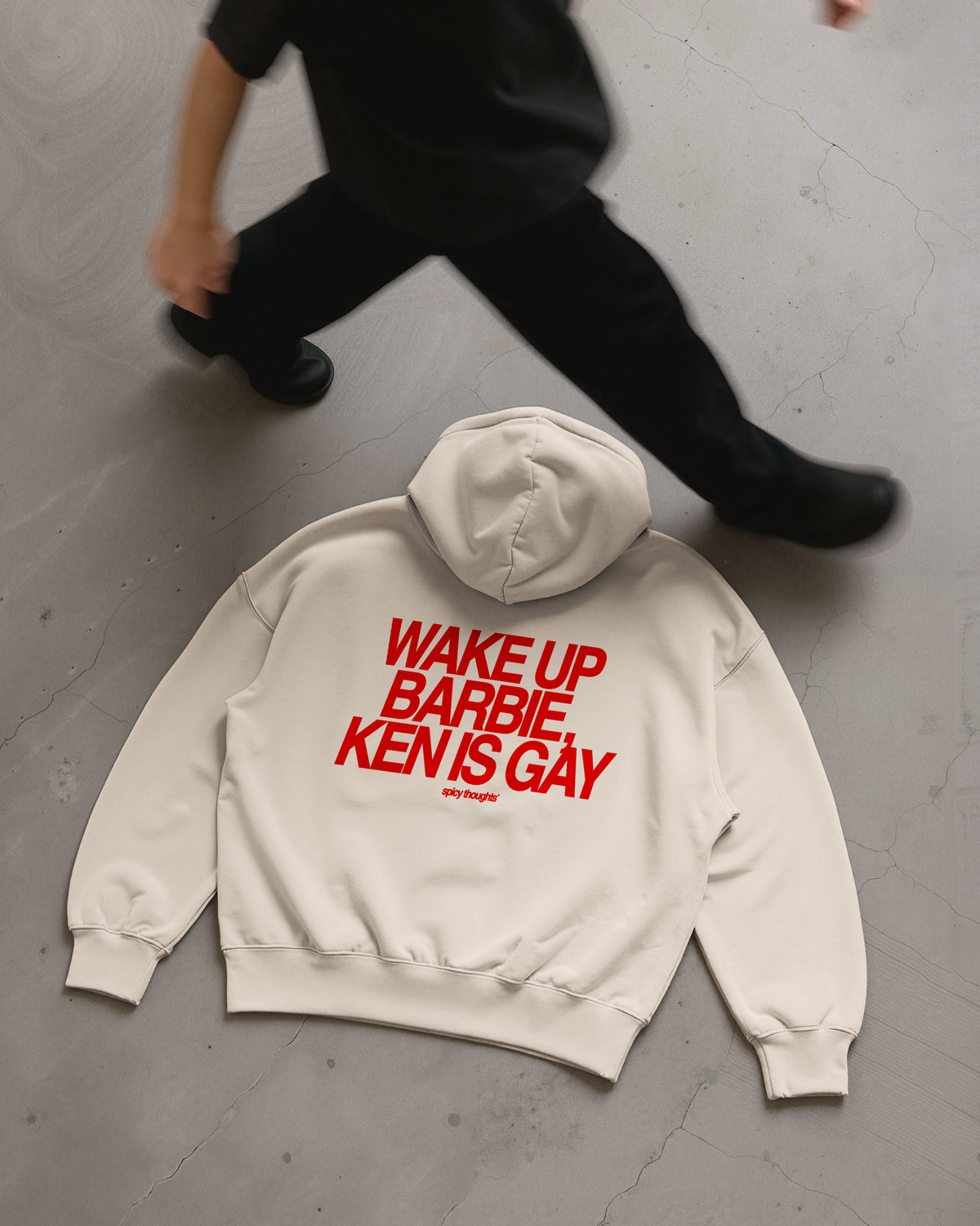 Oversized Hoodie - Wake Up Barbie, Ken Is Gay